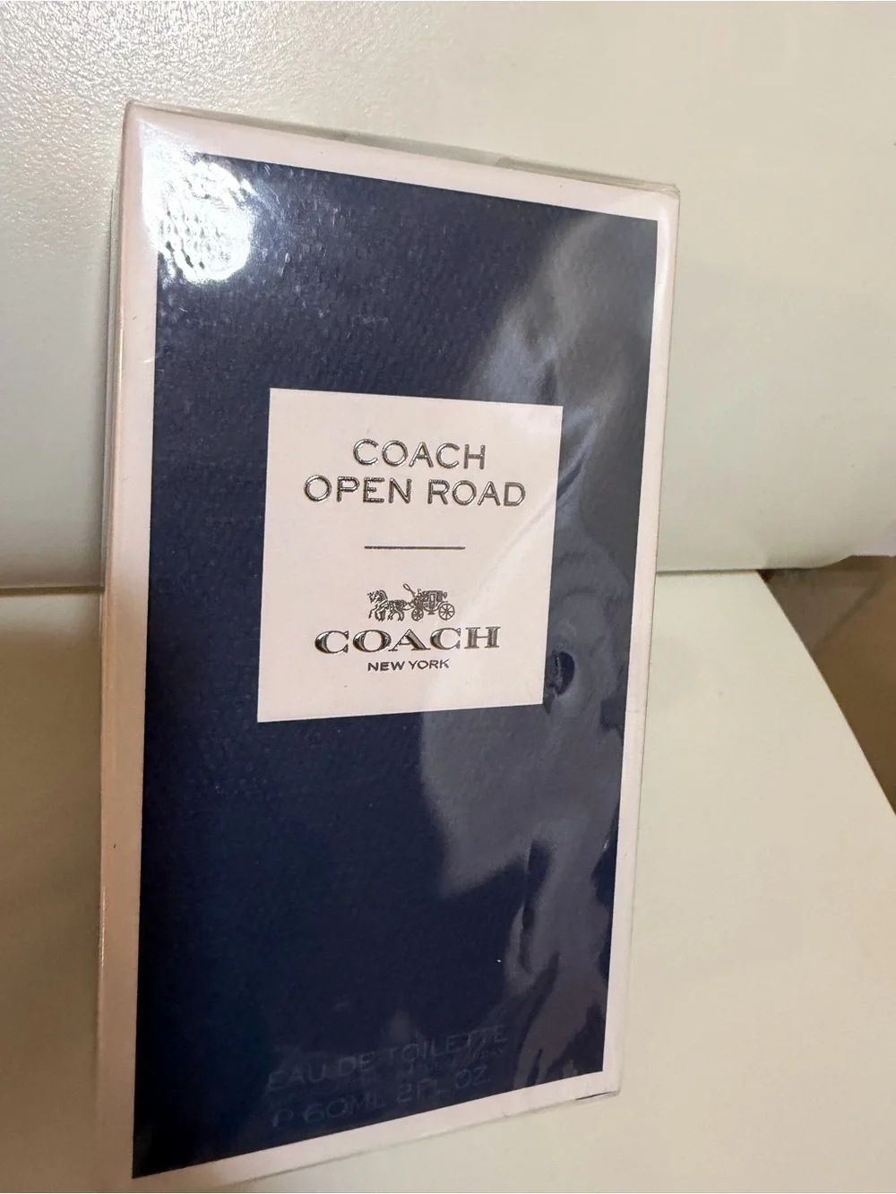 COACH Open Road Picture Frame in Black and Cream